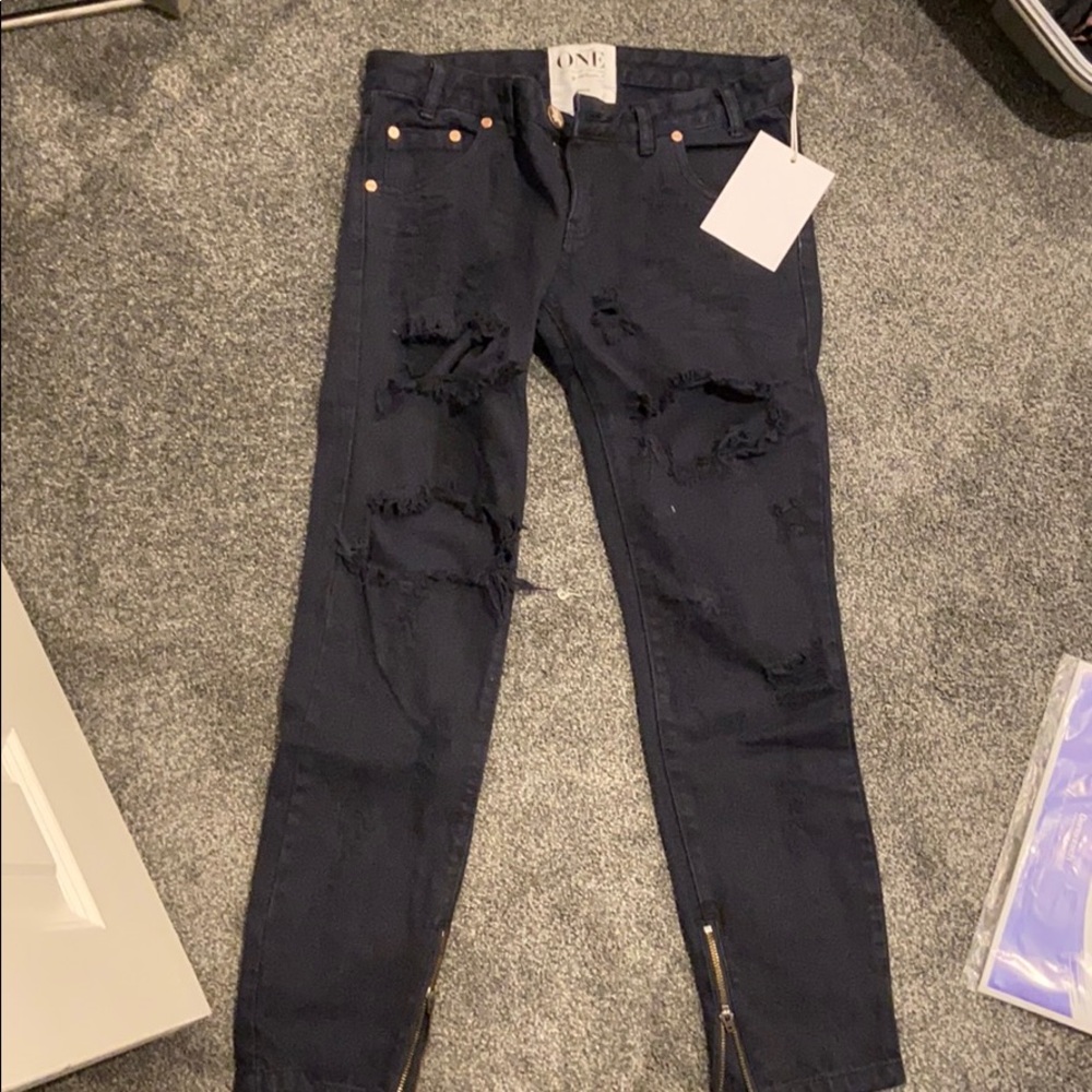 One teaspoon distressed jean trashed free bird